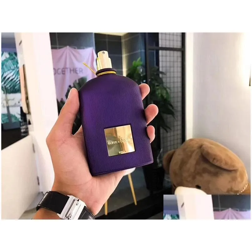 Perfumes Fragrances For Women men black vekvet orchid Highest Quality female Perfumer Spray cologne parfums pour femmes Lasting Fragrance 100ML Fast