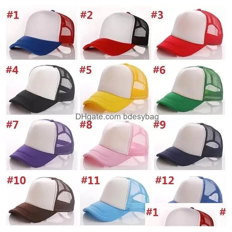 Party Hats Home Summer Trucker Caps Adt Mesh Blank Hats Snapback Women And Mentoddler Cap Party Fy0264 Ss0220 Drop Delivery Home Garde Otqe3