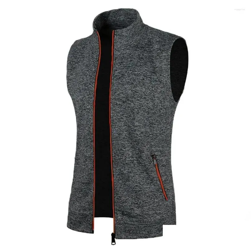 mens vests mens tops waistcoat daily fleece hiking jacket vest knitted pocket polyester regular retro sleeveless comfy