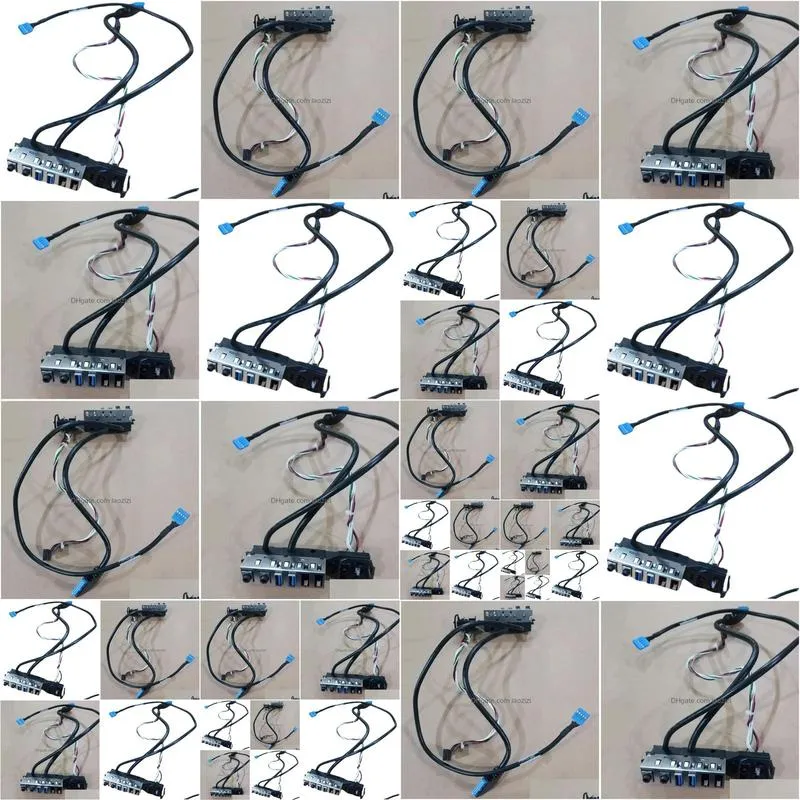 computer usb 3.0 socket and on/off power button switch with cable replacement for hp 480 g2 490 g2 400 g2 mt chassis