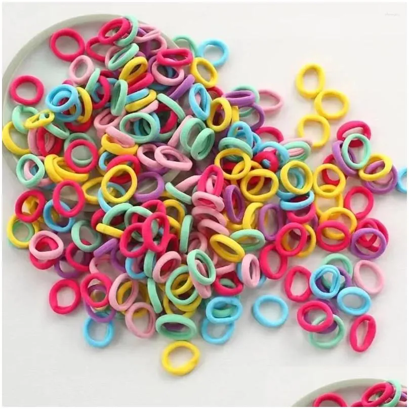 Hair Accessories 500Pcs Scrunchies Bands Baby Elastics Girls Headwear Drop Delivery Otasy