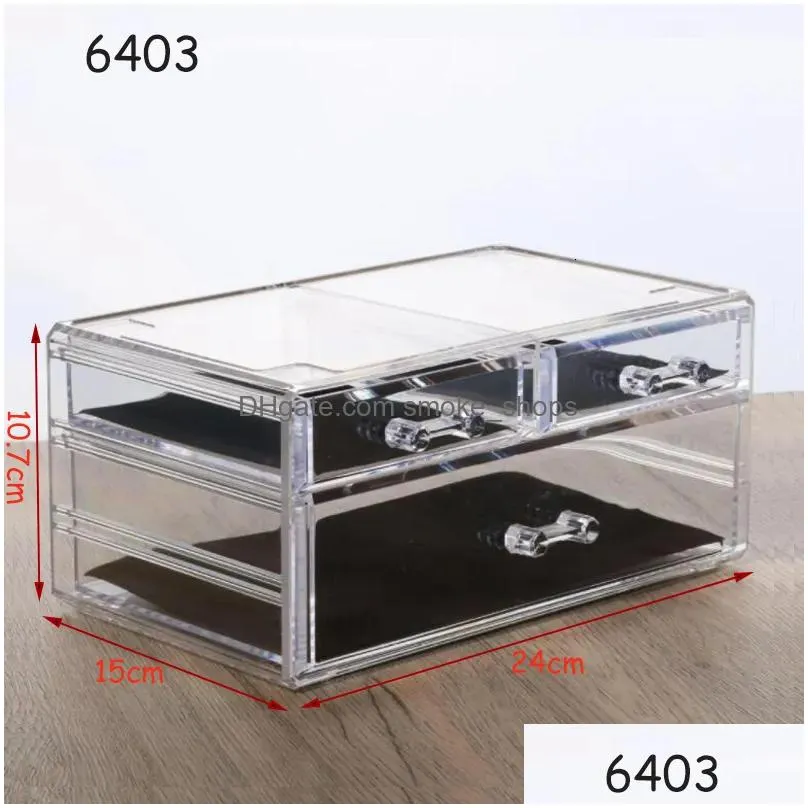 food savers storage containers acrylic organizer for cosmetics makeup clear cosmetic box drawers jewelry mask holder stackable 230307