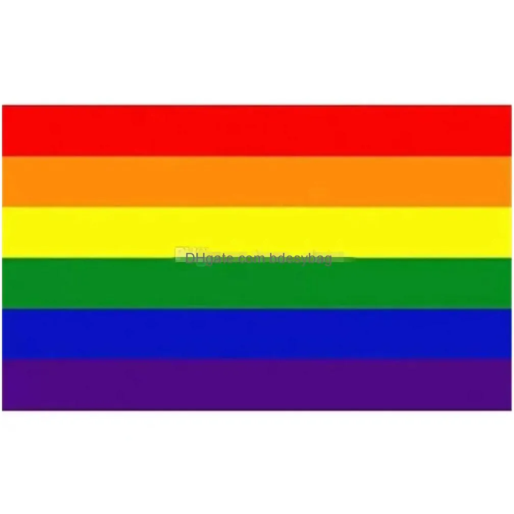 Banner Flags Fast Delivery 30 Styles 150X90Cm Rainbow Flags Lesbian Banners Lgbt Flag Polyester Colorf Outdoor Banner Gay Cpa4205 Drop Otdae