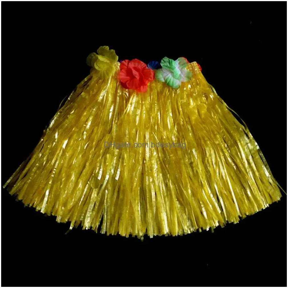 Party Decoration Party Grass Skirt Women Fashion Hawaii Dance Show Performance Skirts Bar Club Ha Ss0118 Drop Delivery Home Garden Fes Otesk