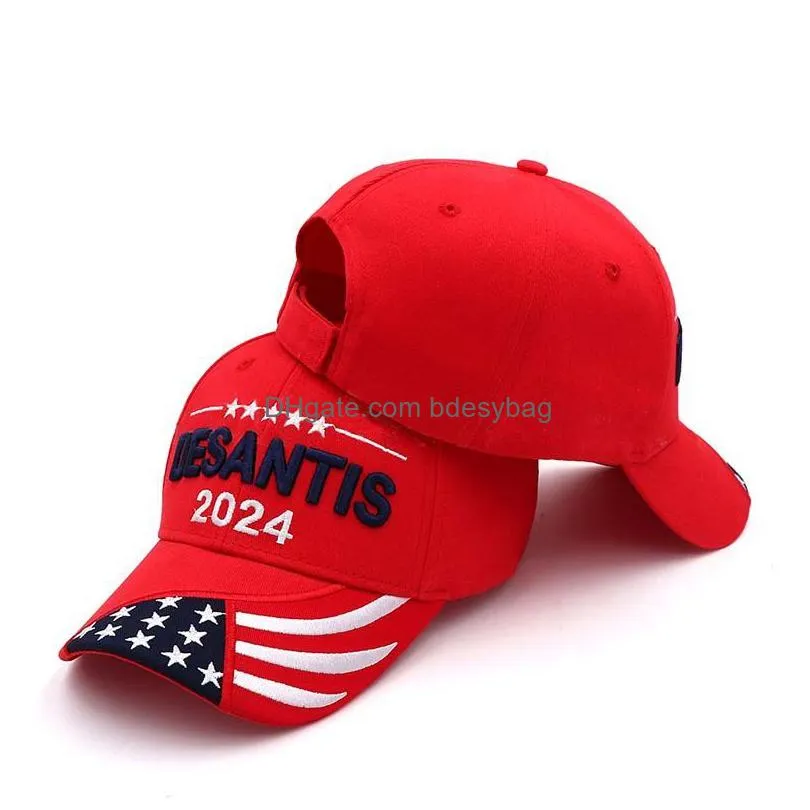 Other Event & Party Supplies Desantis 2024 New Hats Party Supplies Camouflage Red Black Baseball Caps Wholesale Ss0416 Drop Delivery H Ottlr