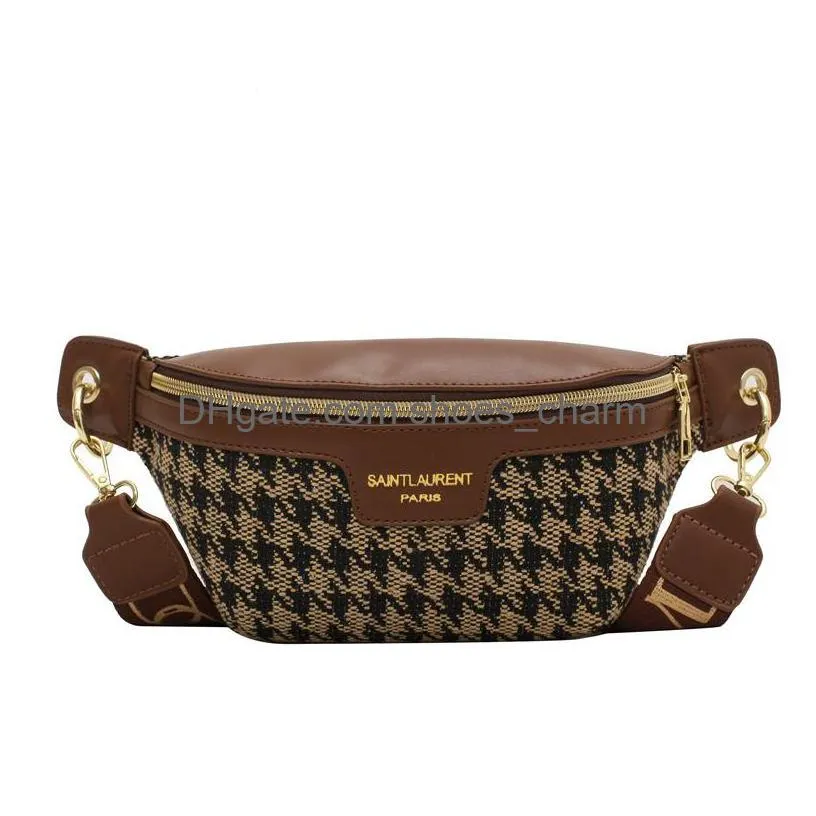 luxury fanny pack for women purses and handbags designer crossbody belt bag waist packs korean fashion bum chest bag wallet