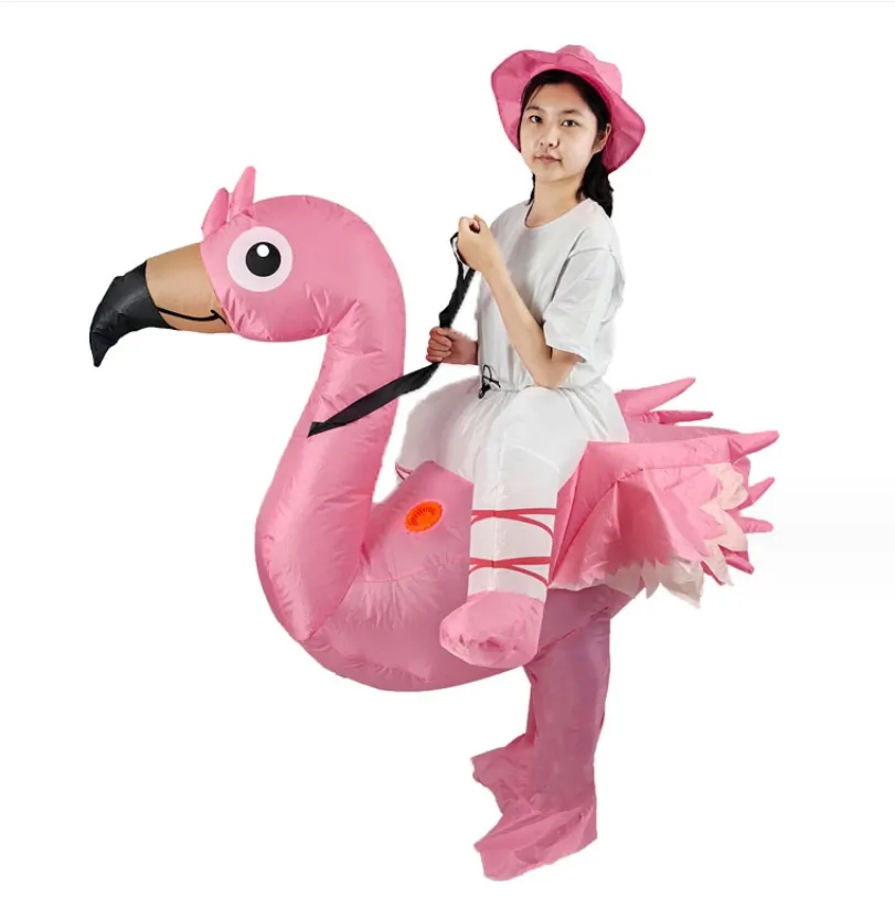 parent-child shorts sleeves childrens clothing parenting girls boys flamingo performance costumes