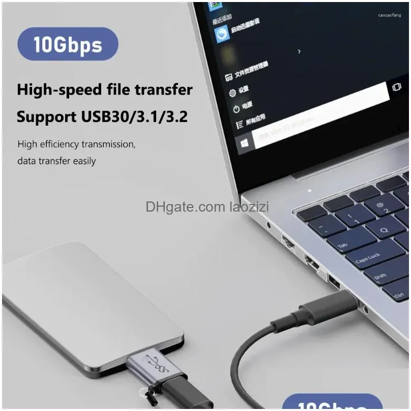 computer cables usb type-c to micro b hdd adapter usb3.1 gen2 10gbps 7.5w c 3.1 for hard drive cable external ssd