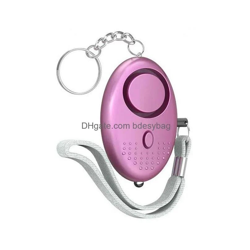 Party Favor New 130Db Egg Shape Self Defense Alarm Girl Women Security Protect Alert Personal Safety Scream Loud Keychain Ss0112 Drop Otabg