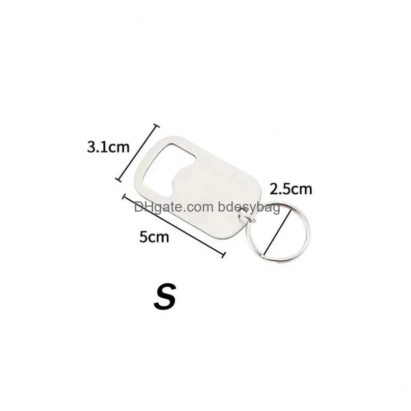 Openers Drink Opener Stainless Steel Bottle Poker A Simple And Fashionable Keychain Home El Beer Cap Kitchen Tools Ss0422 Drop Deliver Otsf3