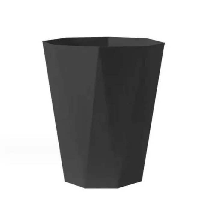 diamond shaped garbage bin for household use uncovered dormitory kitchen living room bathroom minimalist office plastic garbage bin
