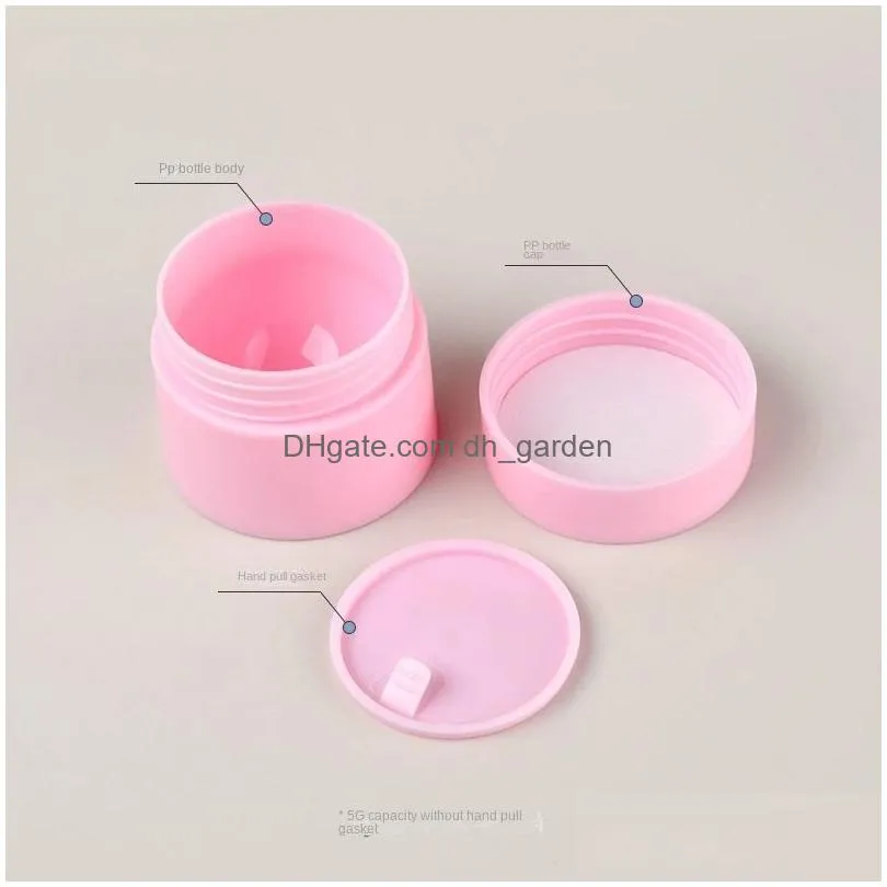 Cream Jar Wholesale Empty Cosmetic Jar Mini Face Cream Plastic Sample Bottles Travel Container Makeup Drop Delivery Office S Dhgarden Dhyv4