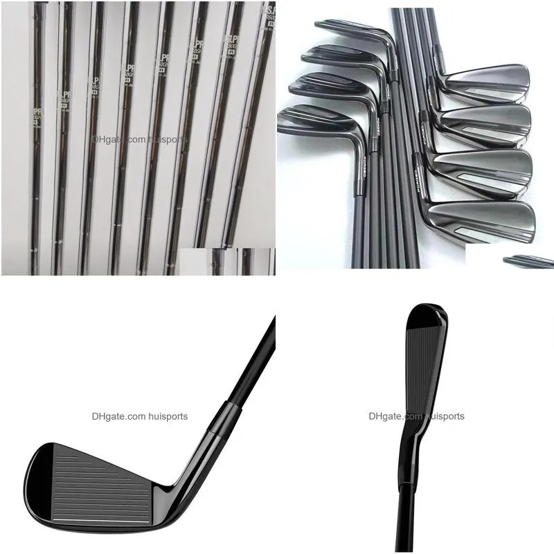 black golf clubs tlm forged iron set p79 0 4 5 6 7 8 9 p s steel graphite shaft headcover dhs ups fedex7121744