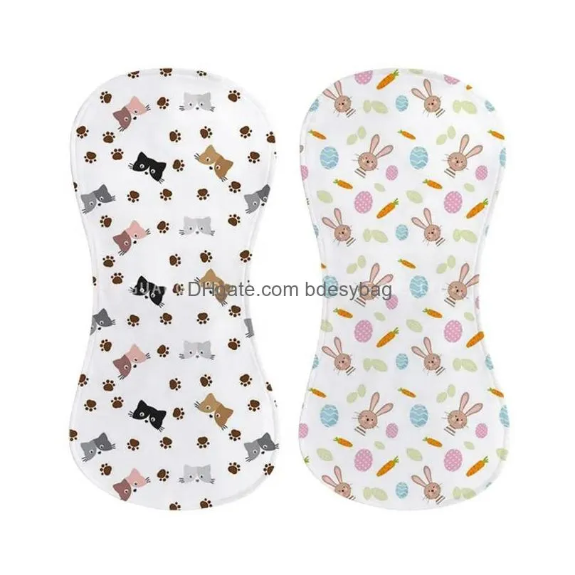Other Home Textile Sublimation Burp Cloth Blank Bed Polyester Newborn Towel Heat Transfer Printing Bur Clothes Blanks For Baby Diy Cot Otmkc