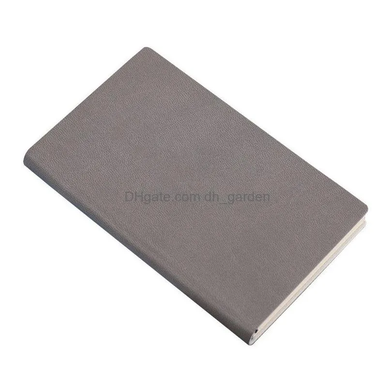 Notepads Wholesale Pu Leather Notebook Soft Er With 80 Sheets Diary Record Book Office Supplies Gift Drop Delivery Office Sc Dhgarden Dhk1G
