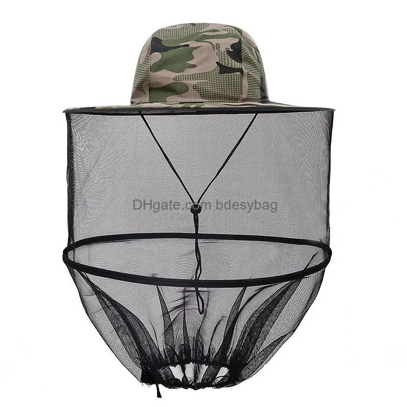 Other Home Textile Mosquito Head Net Hat Textile Sun With Netting Outdoor Hiking Cam Gardening Adjustable Ss0412 Drop Delivery Home Ga Otazi