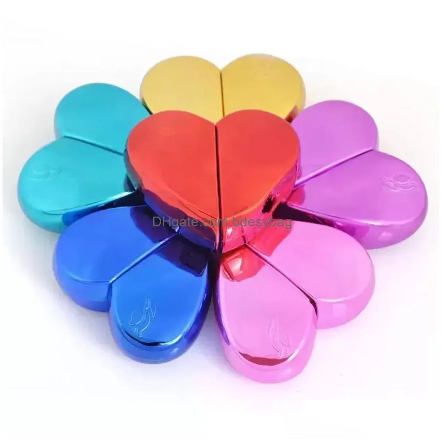 Party Favor Heart Shaped Glass Portable Per Bottles With Spray Party Favor 25Ml Refillable Empty Atomizer Travel Use Cpa5711 Drop Deli Otoxg