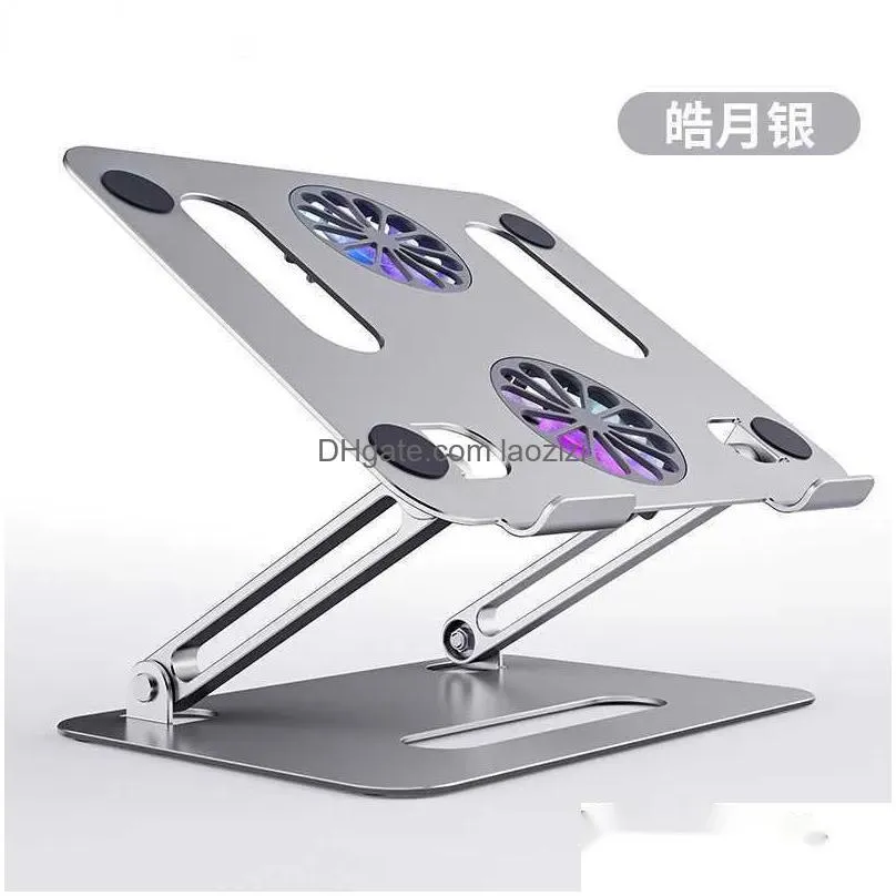 laptop cooling pads laptop cooler base stand foldable laptop cooling pad support adjustable notebook stand for ipad within 17.3 inch 2 fans