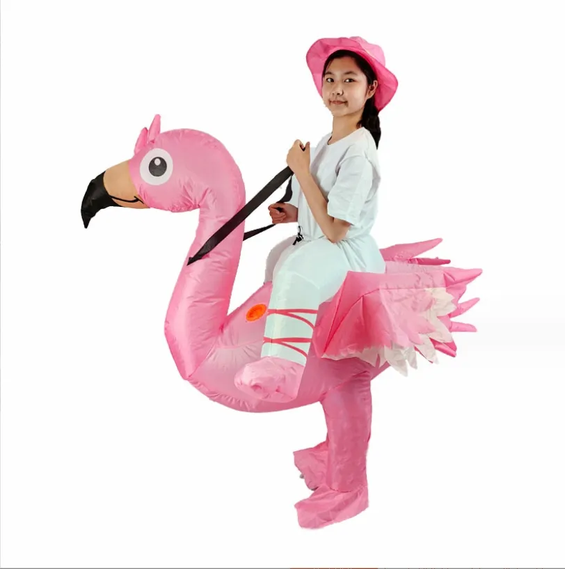 parent-child shorts sleeves childrens clothing parenting girls boys flamingo performance costumes