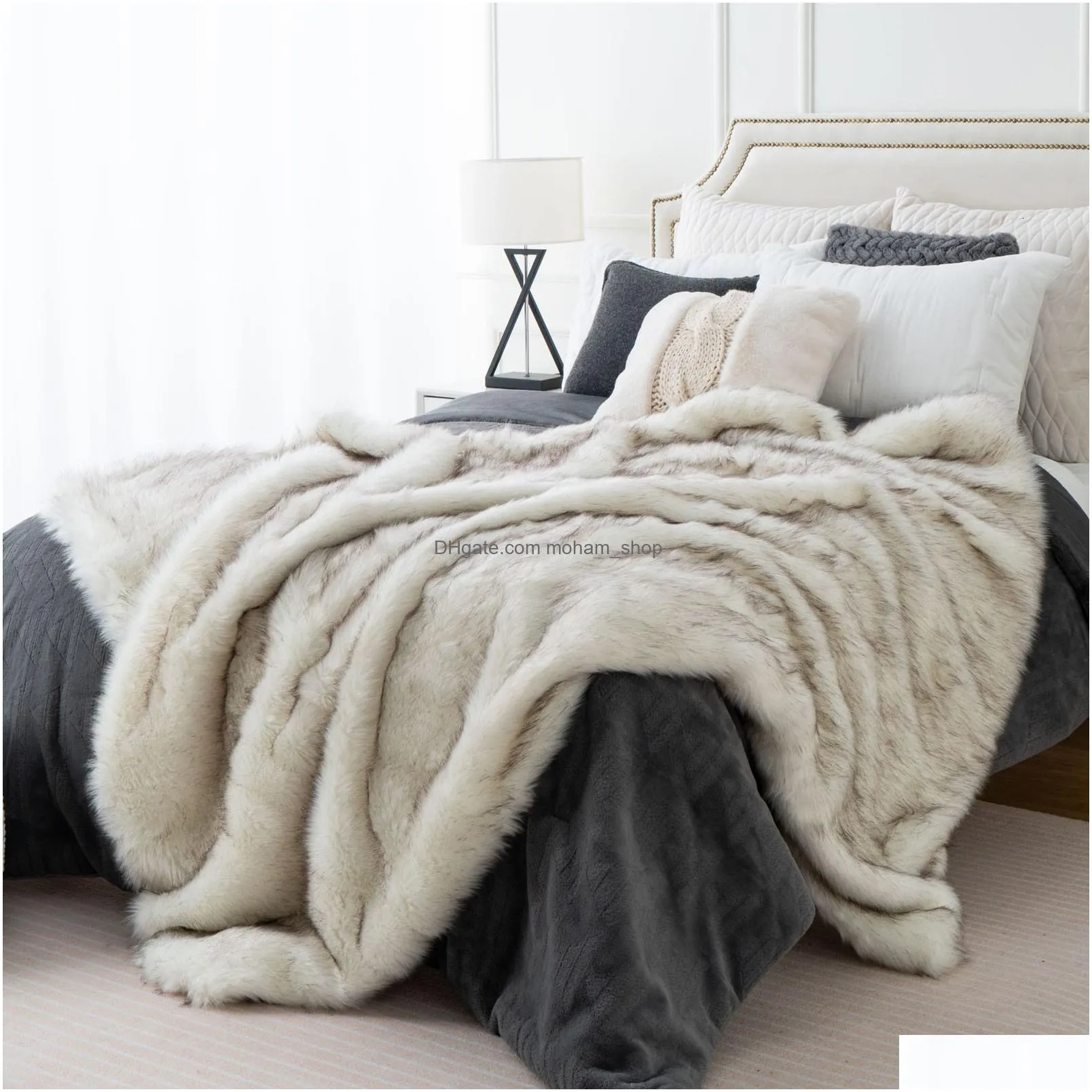 sets comforters sets battilo faux fur blanket for bed luxury decor blanke super soft fuzzy blankets winter warm cozy throw 230801