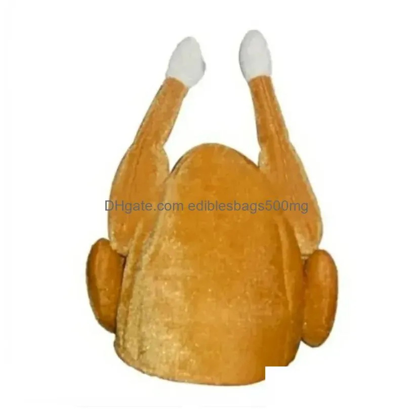 plush roasted turkey hats spooktacular creations decor hat cooked chicken bird secret for thanksgiving costume dress up party 829