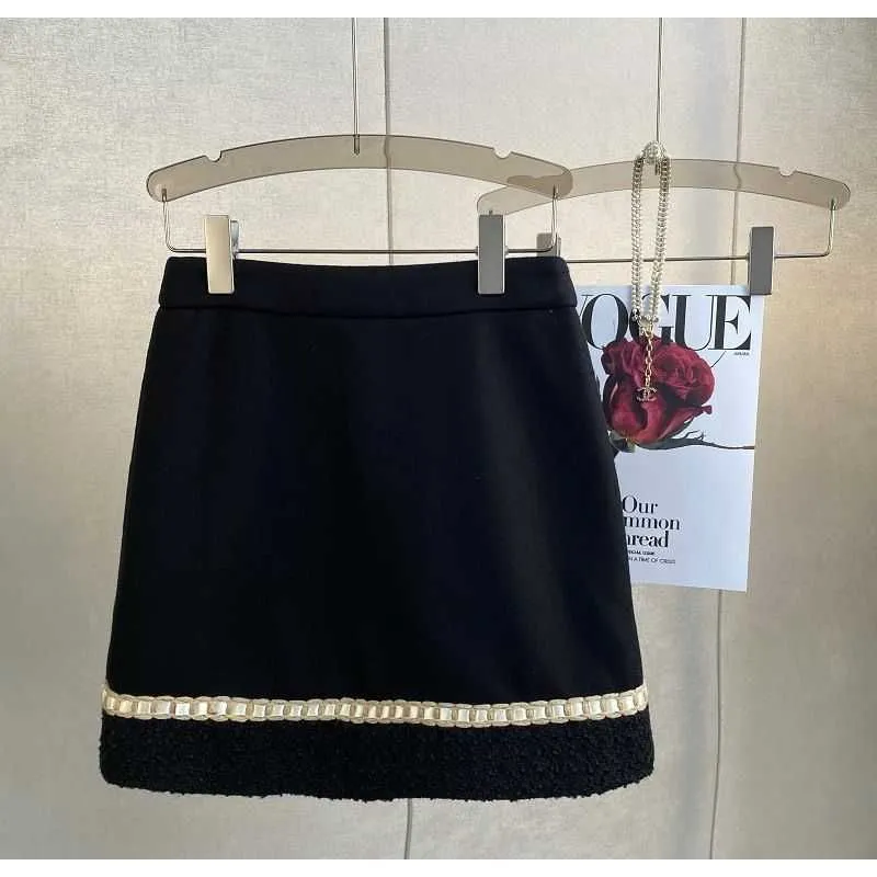 luxury womens set designer skirt Set autumn winter cardigan coat short Skirt advanced two-piece retro skirts Suit