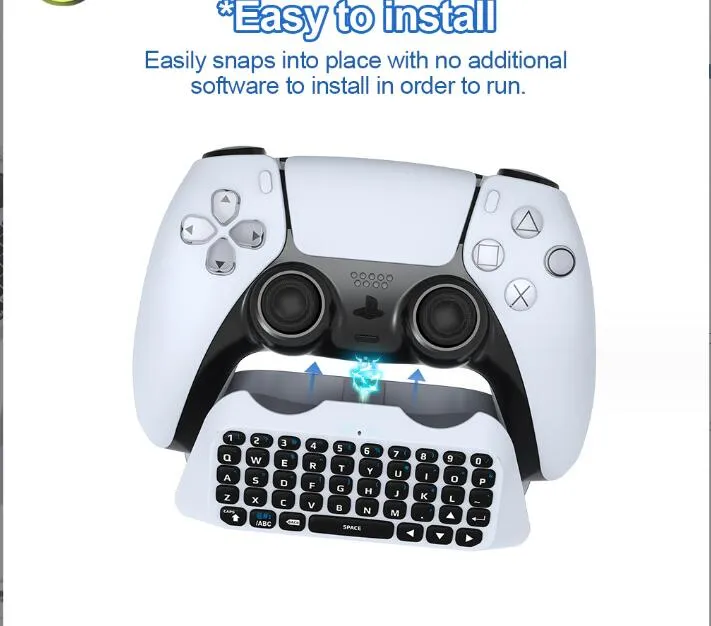 ps5 controller bluetooth wireless keyboard ps5 bluetooth external keyboard ps5 controller chat voice bluetooth keyboard