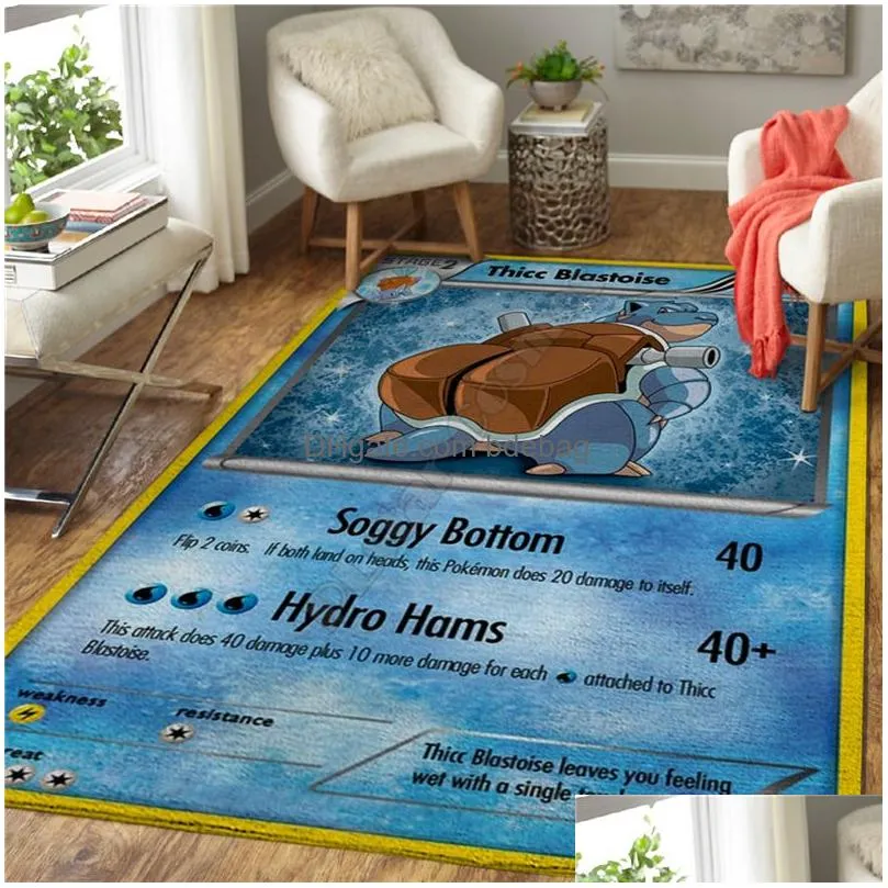 carpets anime character introduction area rug 3d all over printed nonslip mat dining room living room soft bedroom carpet 09 220504