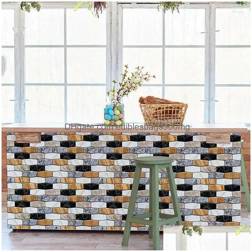wall stickers 3d paper brick stone wallpaper diy rustic effect self adhesive home decor sticker living room pvc safety