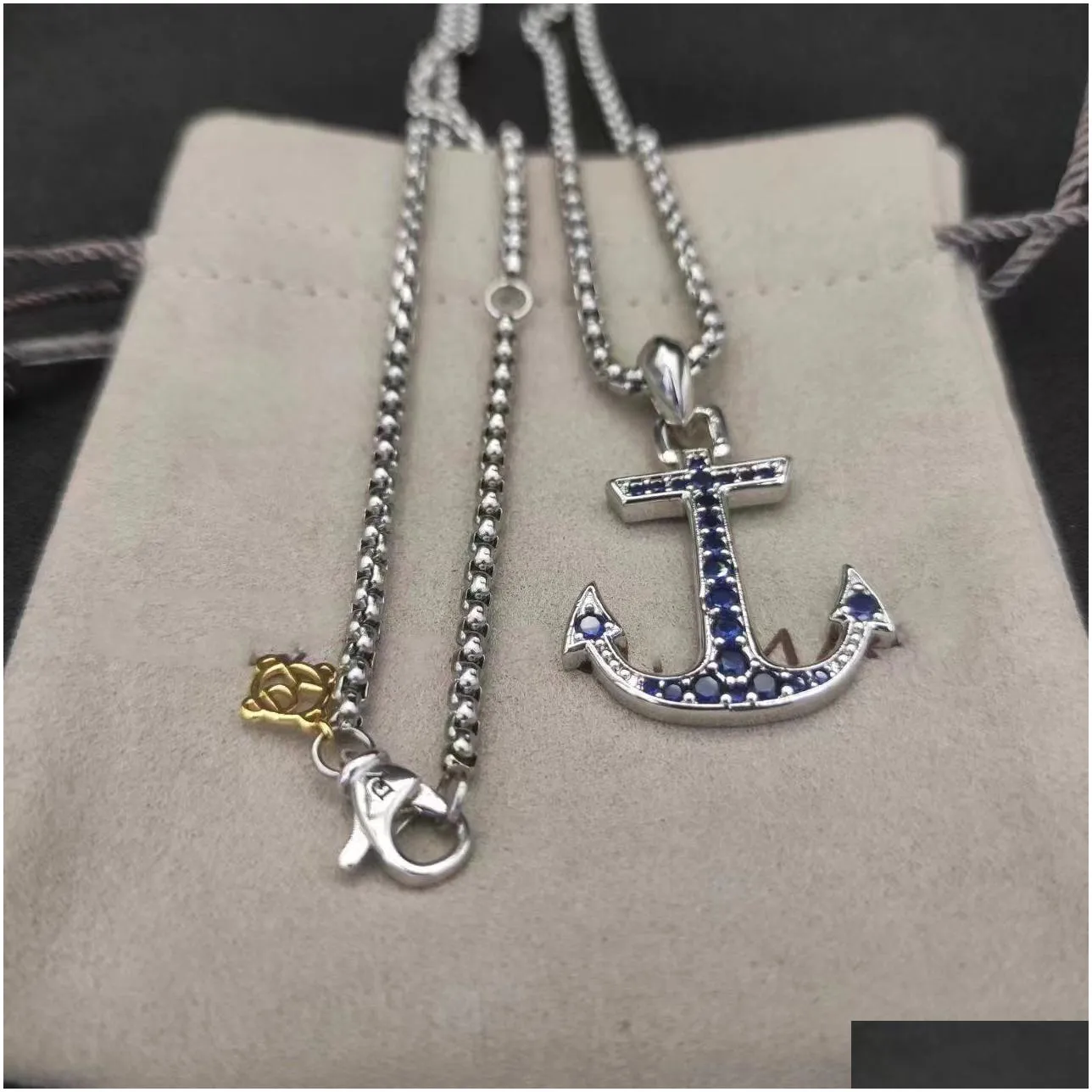 Pendant Necklaces Cross Necklace For Men Dy Jewelry Retro Vintage Designer Mens Chain Sier Necklaces Man Chains Boyfriend Birthday Par Otxfg