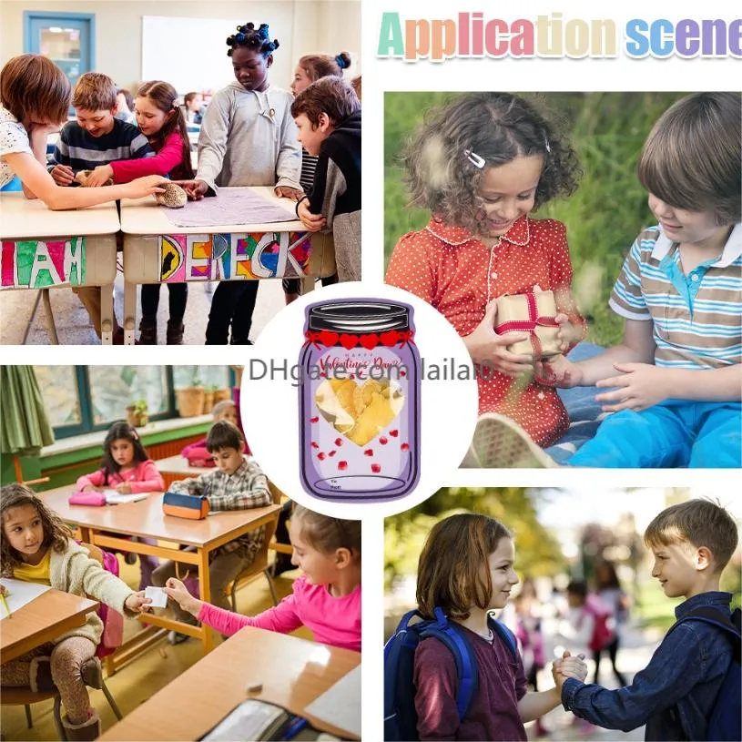 valentines day elementary school students exchange gifts greeting cards can hold candies party decorations gift gifts confessions