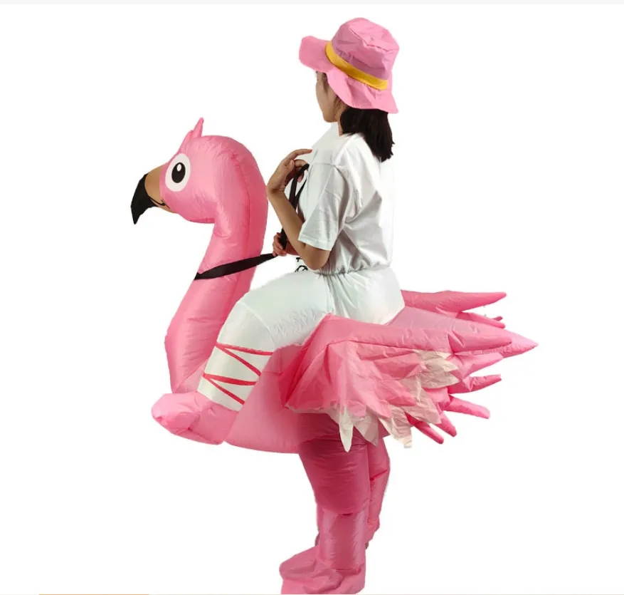 parent-child shorts sleeves childrens clothing parenting girls boys flamingo performance costumes