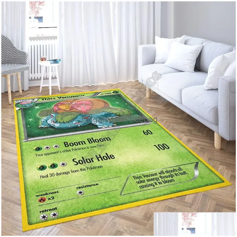 carpets anime character introduction area rug 3d all over printed nonslip mat dining room living room soft bedroom carpet 09 220504