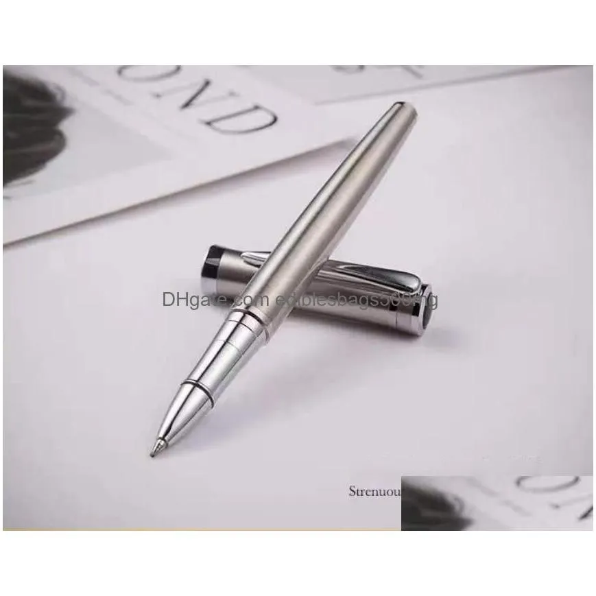 wholesale 2023 wholesale high quality black roller ballpoint pen metal business signature pen treasure pen school office stationery fashion writing