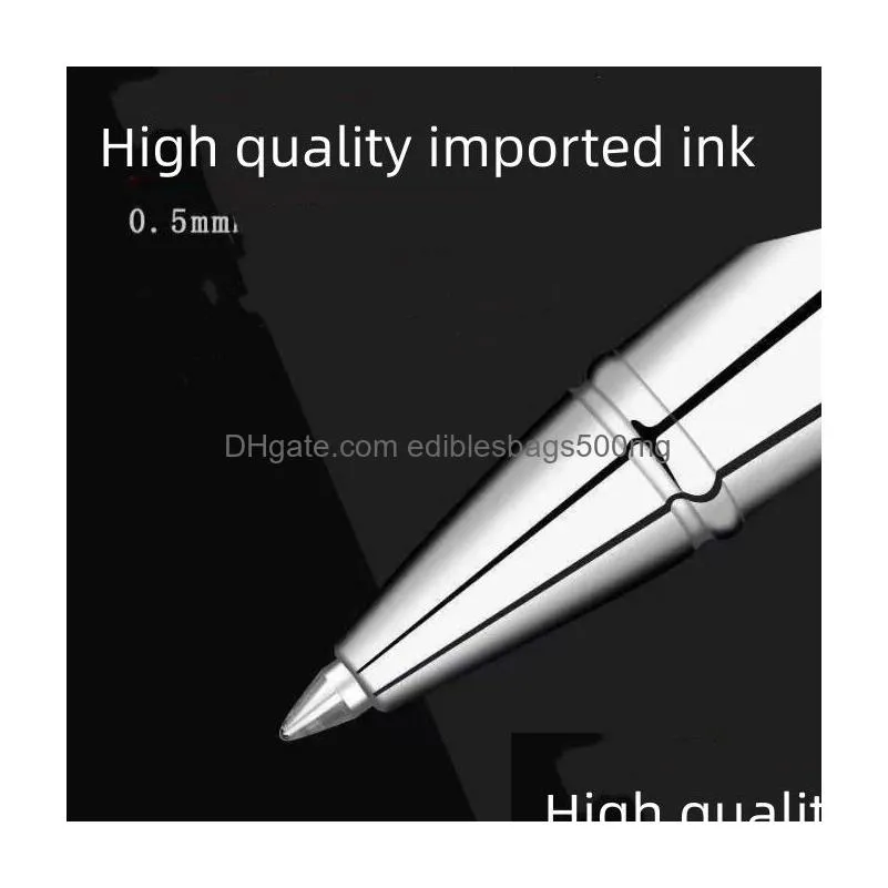 wholesale wholesale high quality black roller ballpoint pen metal business signature pen treasure pen school office stationery fashion writing