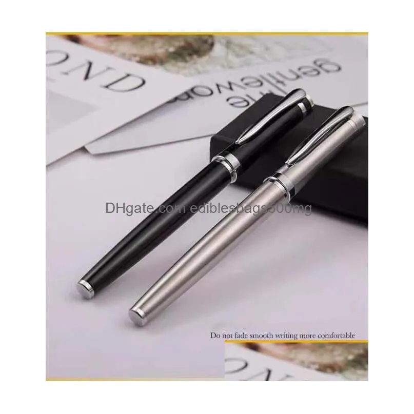 wholesale 2023 wholesale high quality black roller ballpoint pen metal business signature pen treasure pen school office stationery fashion writing