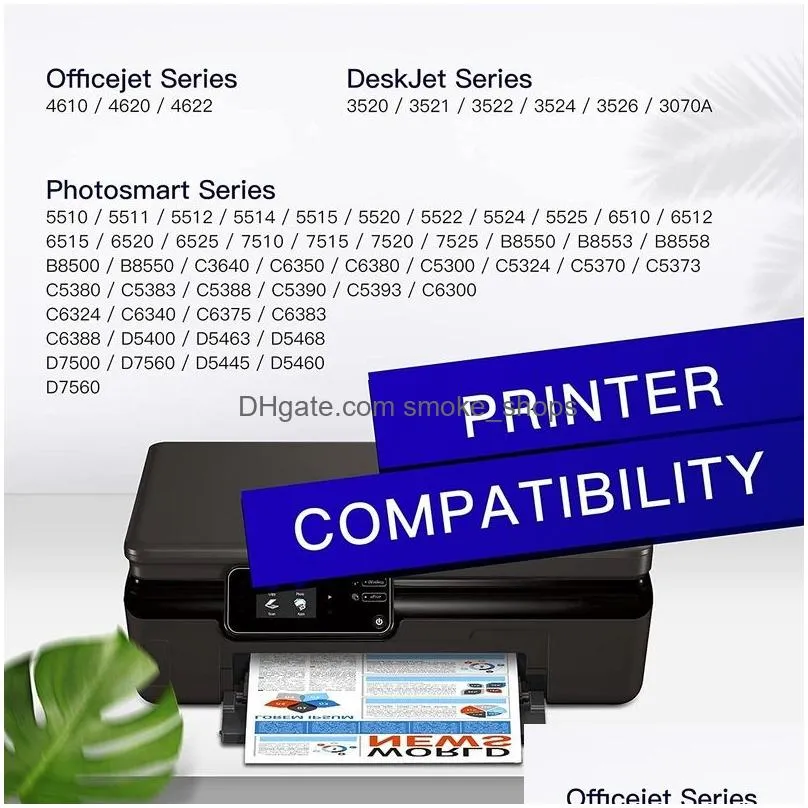 Other Packaging Printing Products Wholesale 8 Cartridges Compatible Printer With Chip For 364 Xl Deskjet 3520 3522 Officejet 4620 4 Dhhtg