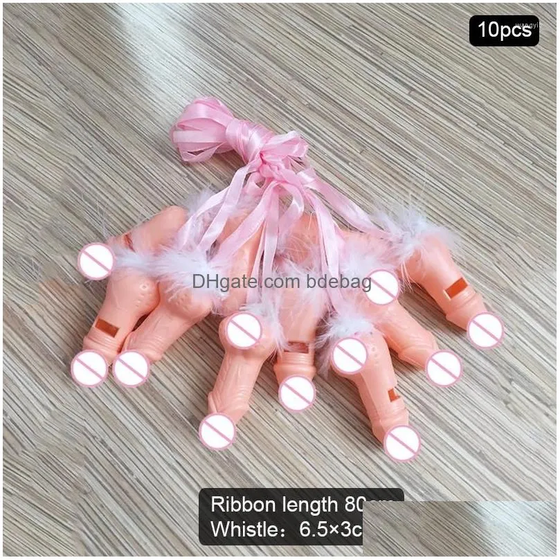 decoration party decoration 10pcs funnying whistle hen whistling cock appeal penis nude modelling with feather bird bachelorette