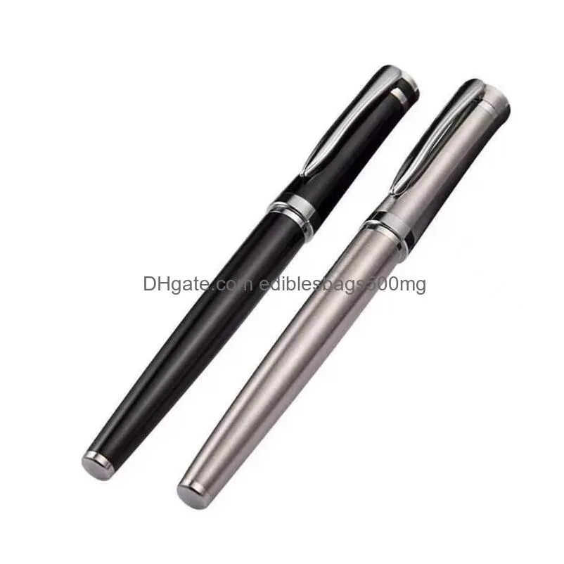 wholesale wholesale high quality black roller ballpoint pen metal business signature pen treasure pen school office stationery fashion writing