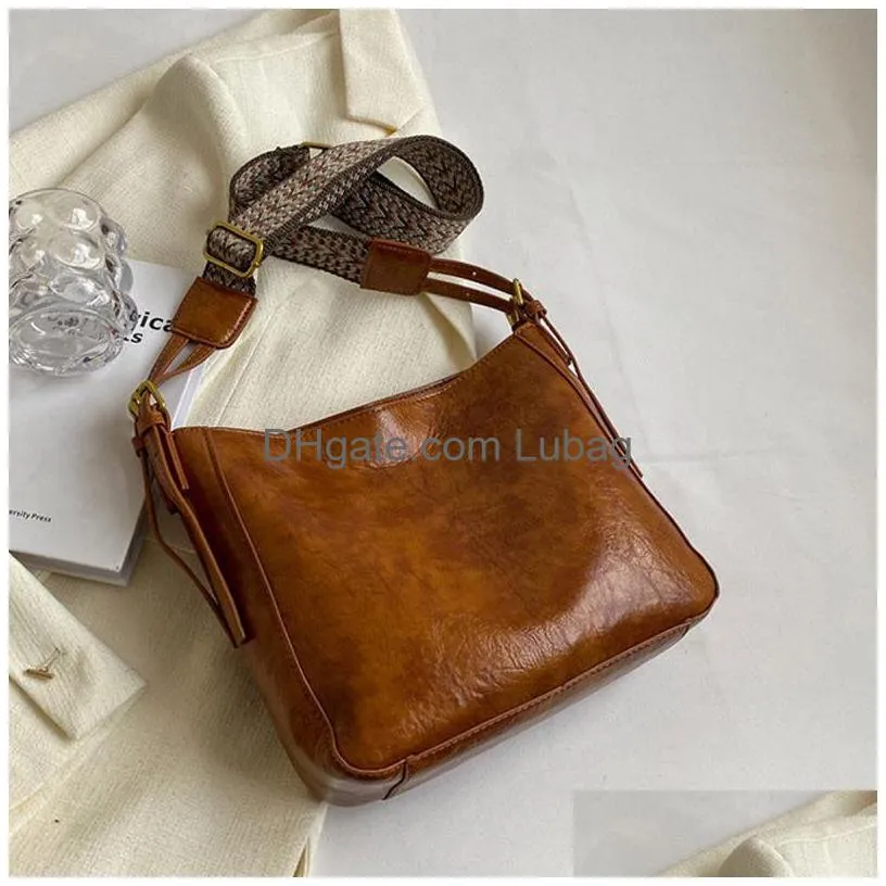 soft leather bags satchel women shoulder bag crossbody tote handbag lady trendy vintage square bag domc23-86