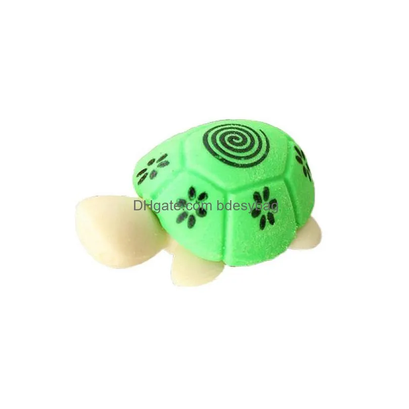 Erasers Cartoon Cute Colorf Animal Turtle Shape Environmental Protection Eraser Creative Wholesale Beautif And Practical Drop Delivery Dhd3D