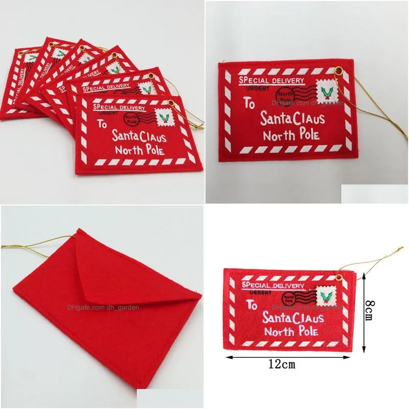 Christmas Decorations Envelopes Christmas Tree Hanging Decorations Candy Cards Festive Party Ornaments Xmas Gifts New Year D Dhgarden Dhbg0