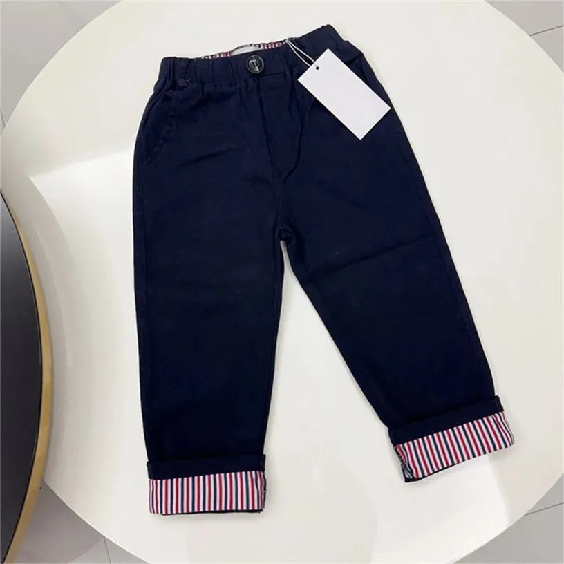 Designer long-sleeved shirt and trousers 2-piece set new spring and autumn high-quality brand casual tide fan children`s clothes size 100cm-150cm