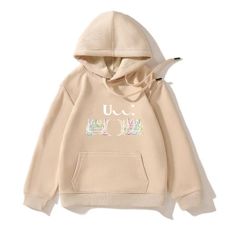 Kid Luxury Sweatshirts Designers Solid Color Hooded For Kids Boys Girls Brand Sweaters Baby Children High Quality Clothing esskids