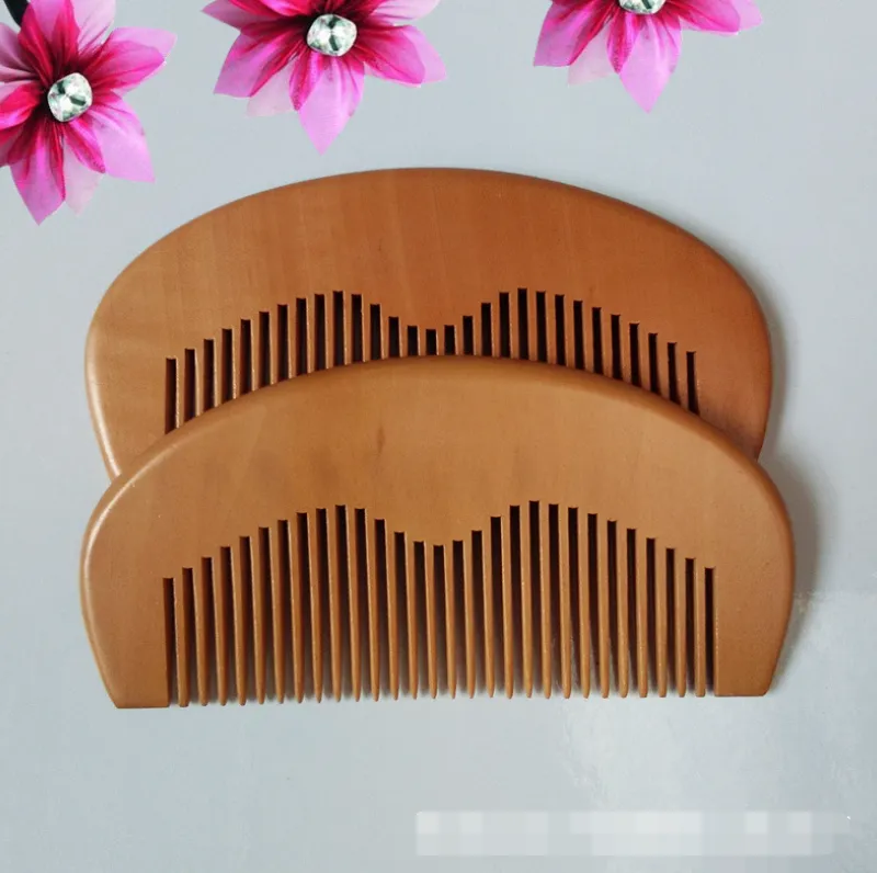 delicate wood comb custom your design beard comb customized combs laser engraved wooden hair comb for women men grooming