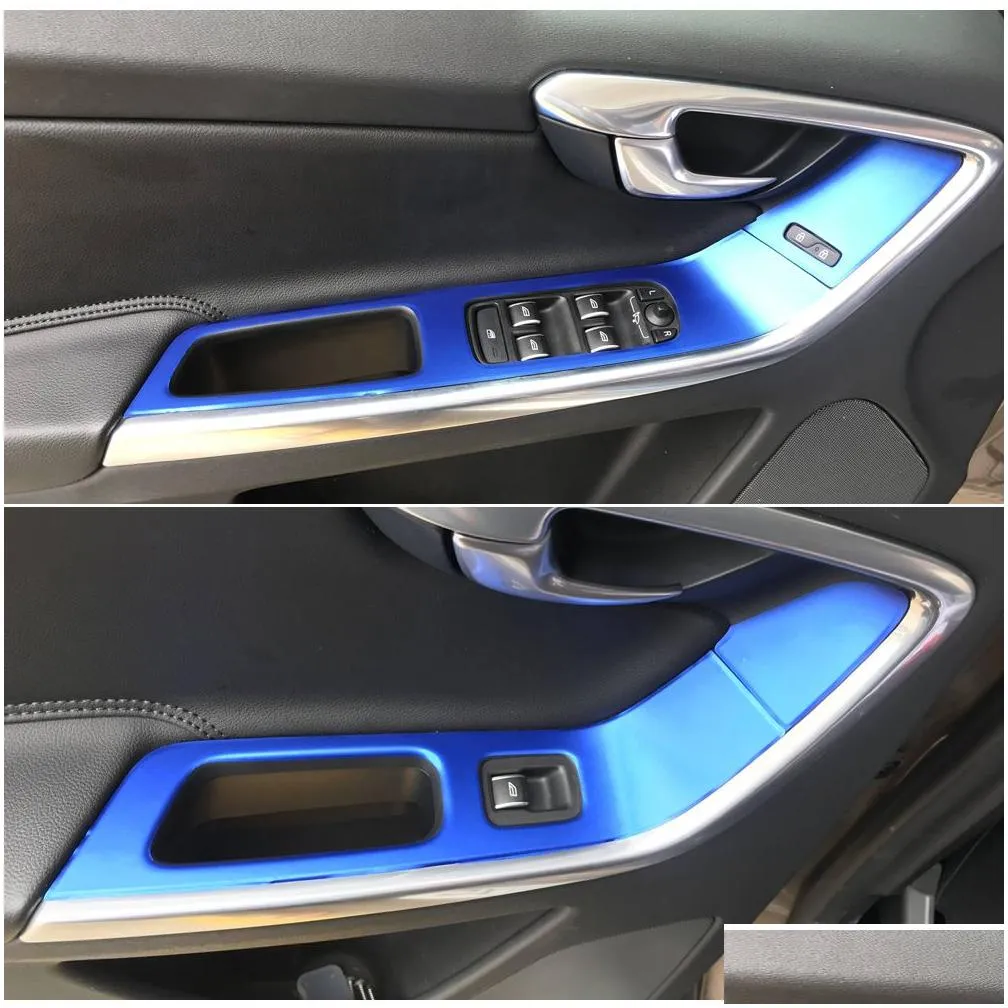 Stickers Car Interior Center Console Color Change Carbon Fiber Molding Sticker Decals For Volvo XC60 20092018