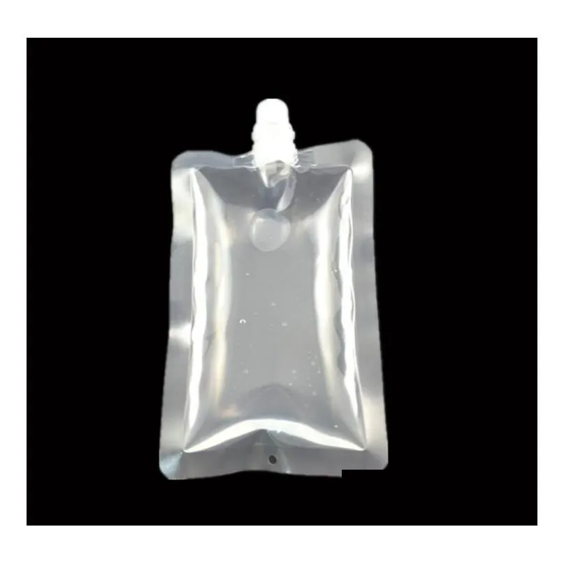 Other Kitchen, Dining & Bar 500Pcs 250-500Ml Stand-Up Plastic Drink Packaging Bag Spout Pouch For Beverage Liquid Juice Milk Coffee Ba Dh2Rt