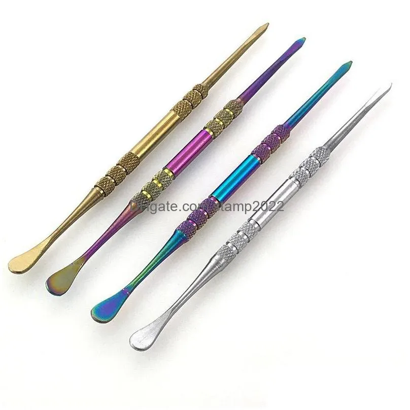 custom stainless steel wax dabs tool smoking accessories portable dabber tool pipe cleaning dabbing tools