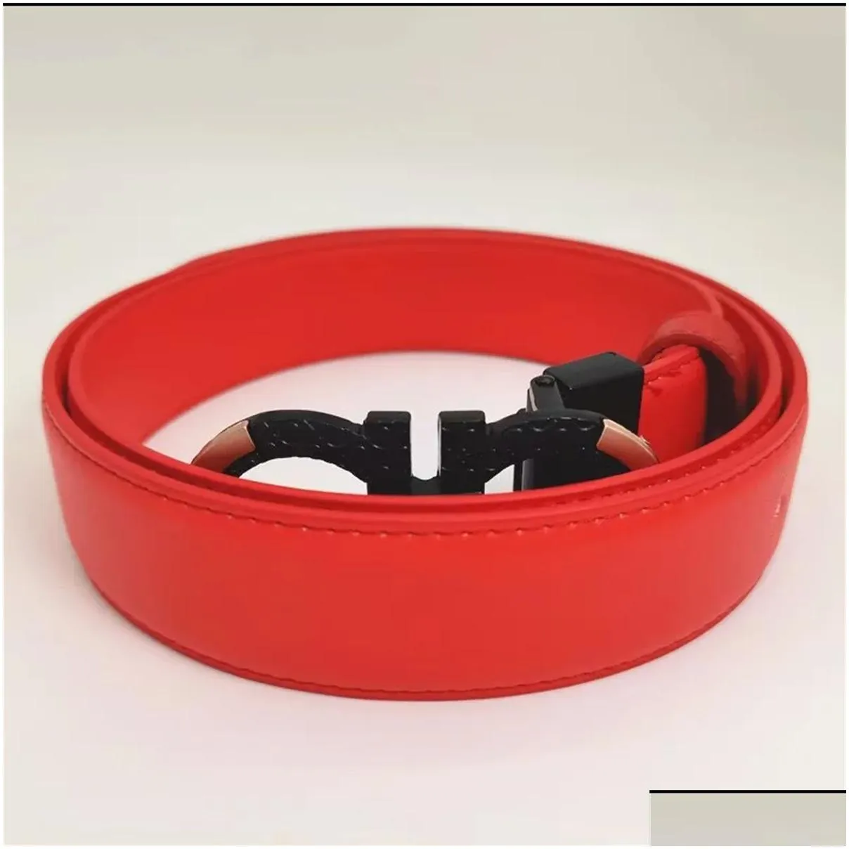 high quality mens and womens designer belt large gold buckle leather fashion belt classic strap 3.8 cm wide no box