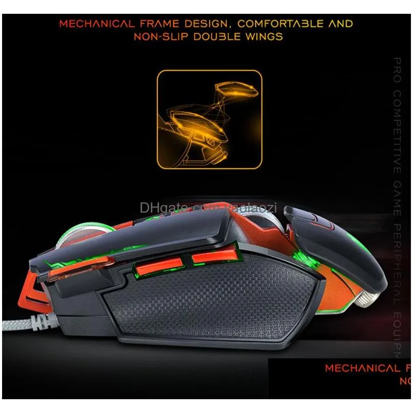  v9 mechanical gaming mouse general athletic mouse for laptops home office mouse mice 